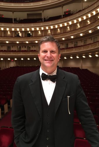 Steve at Carnegie Hall Smiling like a dork